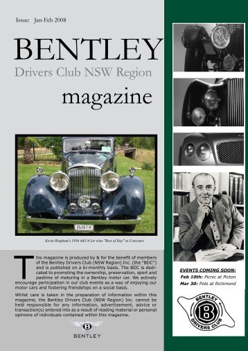 Issue - Bentley Drivers Club NSW