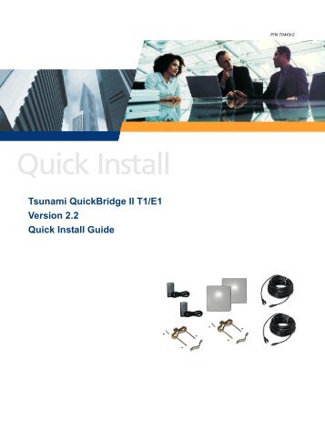 Tsunami QuickBridge II T1/E1 Version 2.2 Quick Install Guide