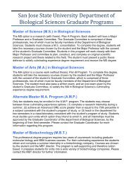 Information on Graduate Programs Admission Requirements ...