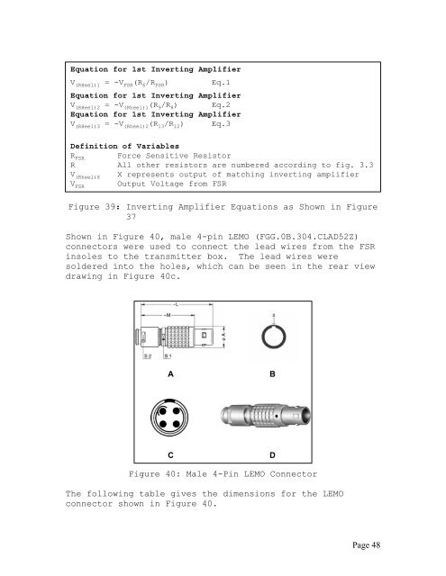 Biomechanics Gait Analysis Lab - Biomedical Engineering ...