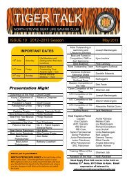 Tiger Talk - May 2013 - North Steyne SLSC