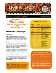 Tiger Talk - November 2012 - North Steyne SLSC