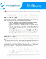 Abdominal Pain in Adults Treatment - First Aid & Emergencies Quick ...