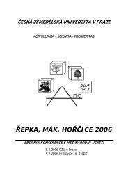 ŘEPKA, MÁK, HOŘČICE 2006 - Konference, Agro - Agrobiologie