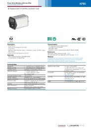 KFB1 - Power Entry Modules with Line Filter - Schurter