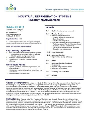 INDUSTRIAL REFRIGERATION SYSTEMS ENERGY MANAGEMENT