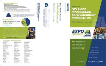 Download the Prospectus - Northwest Food Processors Association