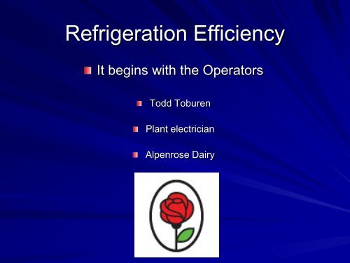 Refrigeration Efficiency