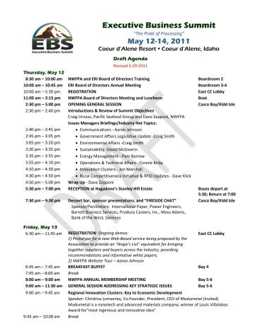 Executive Business Summit - Northwest Food Processors Association