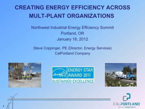 CalPortland Partners Energy Management Summit