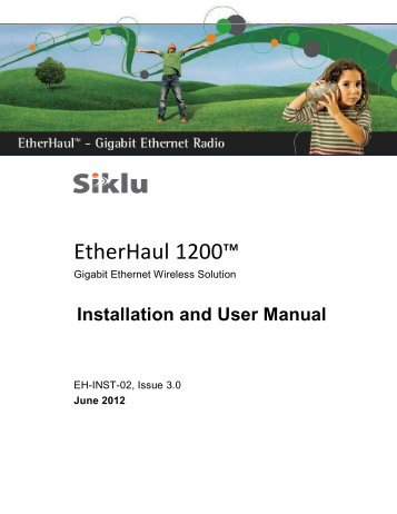 siklu eh-1200 install & user manual