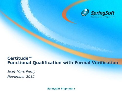 Certitude™ Functional Qualification with Formal Verification