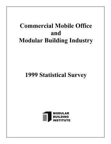 1999 Statistical Survey - Modular Building Institute