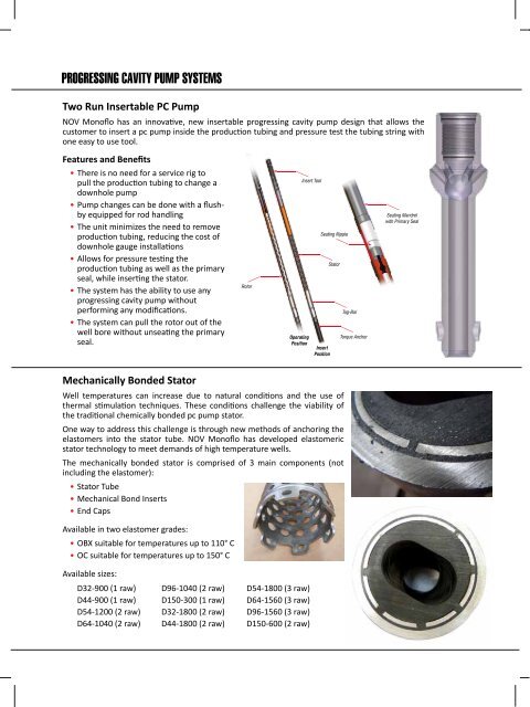 PROGRESSING CAVITY PUMP SYSTEMS - National Oilwell Varco