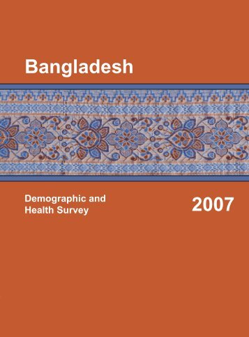 Bangladesh Demographic and Health Survey 2007 [FR207]