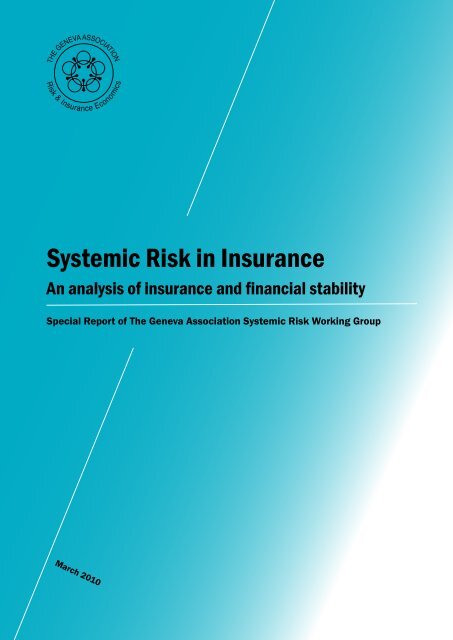 Systemic Risk In Insurance Graham Bishop Com Systemic Risk In Insurance Graham Bishop Com