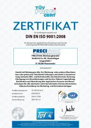 DIN EN ISO 9001:2008 - PRECITOOL CZ