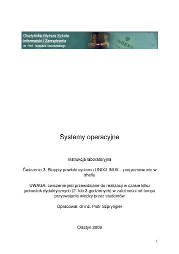 Systemy operacyjne