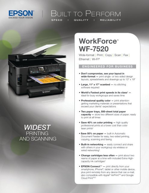 epson workforce 7520 printer