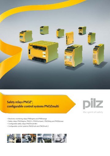 Safety relays PNOZ®, configurable control ... - f.metal-supply.dk