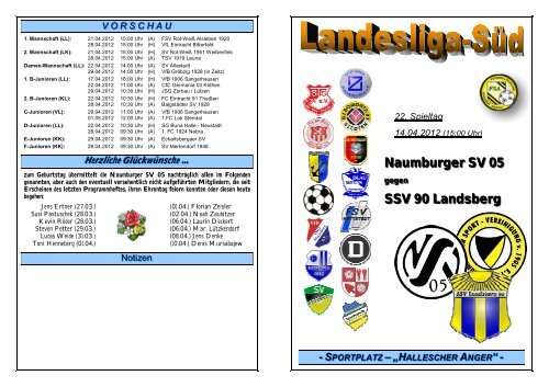 SSV 90 Landsberg - Naumburger SV 05