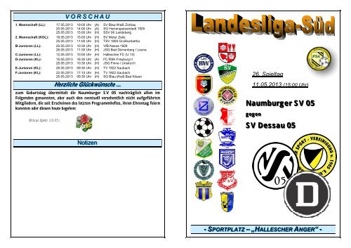 SV Dessau 05 - Naumburger SV 05