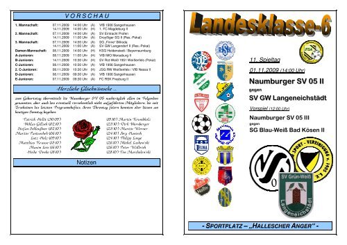 SV GW Langeneichstaedt - Naumburger SV 05