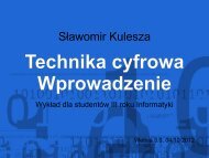 WykÅad nr 01: Wprowadzenie do Techniki cyfrowej. Kody.