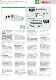 Produkt-Beschreibung und technische Daten - Helios KWL easyPlan