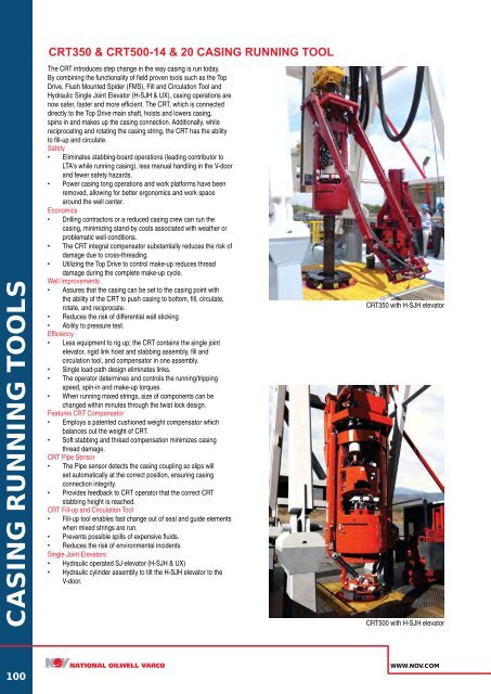 ROTARY AND HANDLING TOOLS - National Oilwell Varco