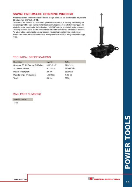 ROTARY AND HANDLING TOOLS - National Oilwell Varco