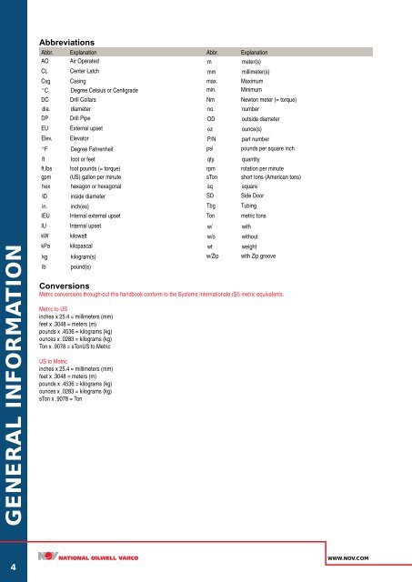 ROTARY AND HANDLING TOOLS - National Oilwell Varco