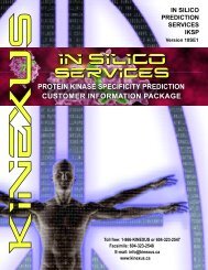 (IKSP) Services Customer Information Package - Kinexus ...