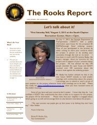 The Rooks Report Let's talk about it! - Clayton County Government.