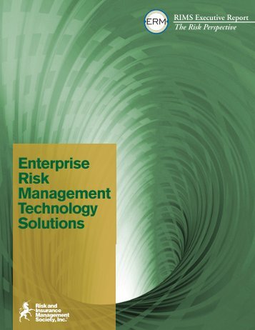 Enterprise Risk Management Technology Solutions Report - RIMS