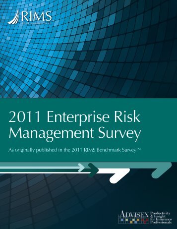 RIMS 2011 ERM Benchmark Survey