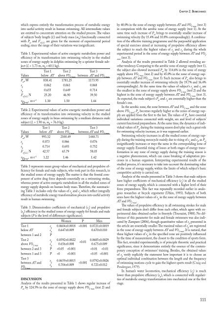 Biomechanics and Medicine in Swimming XI