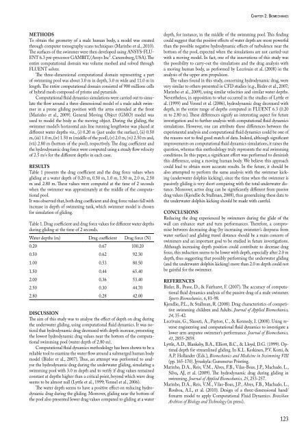 Biomechanics and Medicine in Swimming XI