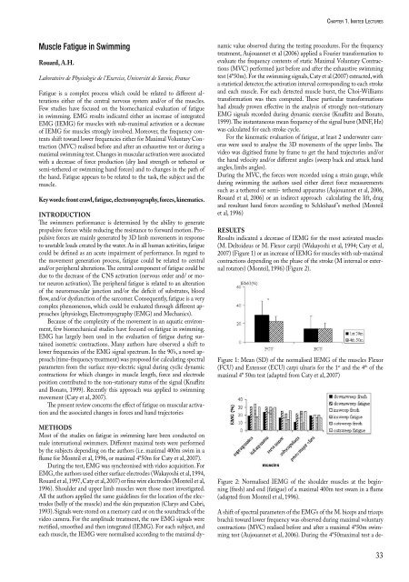 Biomechanics and Medicine in Swimming XI