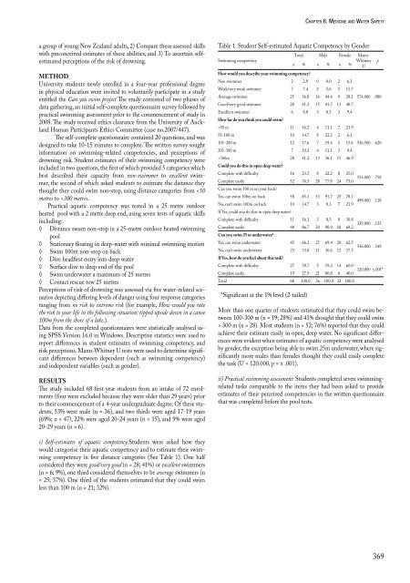 Biomechanics and Medicine in Swimming XI