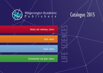 Wageningen Academic Publishers - Catalogue 2015