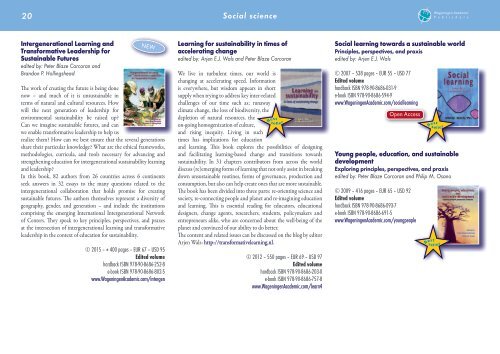 Wageningen Academic Publishers - Catalogue 2015