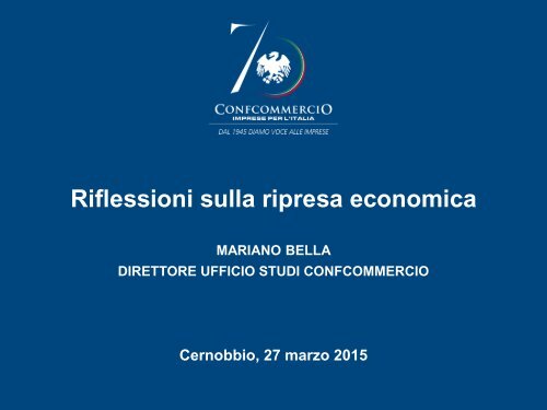 Riflessioni sulla ripresa economica