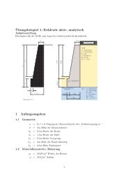 1. Ãbungsaufgabe: Aktiver Erddruck analytisch