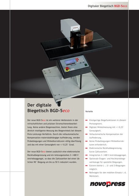 HSBL-2 Ã¢Â€ÂœDigiPunch 160Ã¢Â€Â - Novopress GmbH Pressen und ...