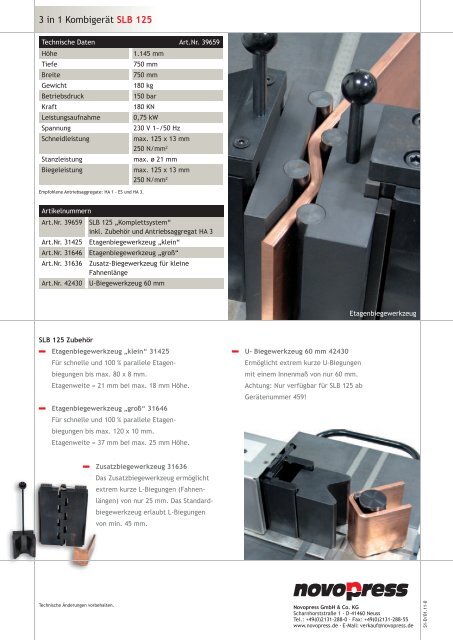 HSBL-2 Ã¢Â€ÂœDigiPunch 160Ã¢Â€Â - Novopress GmbH Pressen und ...