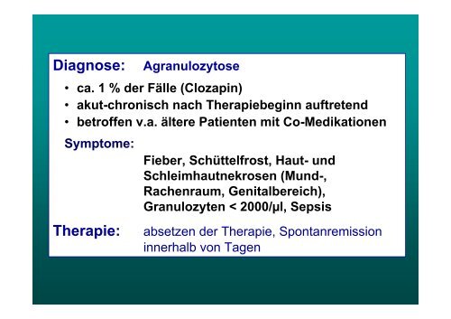 Klinische Anwendung von Neuroleptika