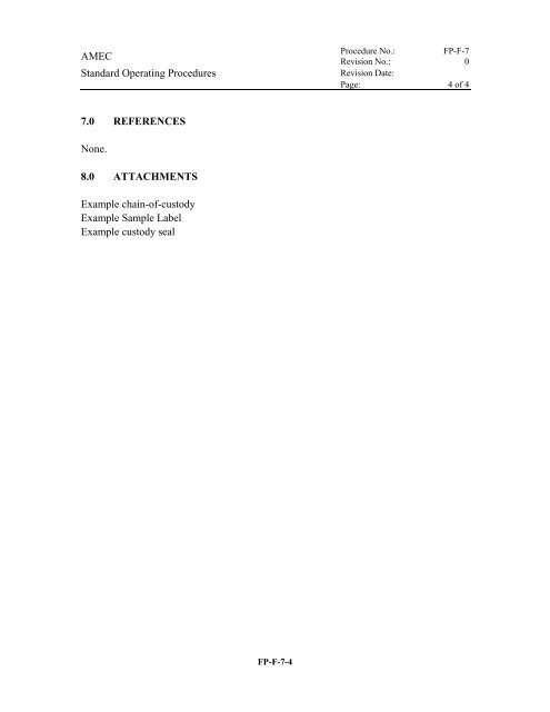 FINAL SAMPLING AND ANALYSIS PLAN - Documents for Moffett Field