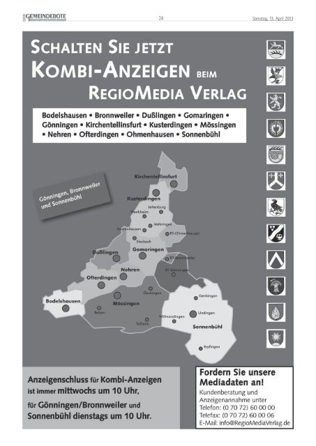 Ausgabe :Gomaringen 13.04.13.pdf - Gomaringer Verlag