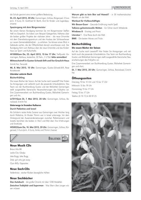 Ausgabe :Gomaringen 13.04.13.pdf - Gomaringer Verlag